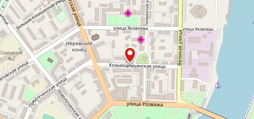 Кафетерий На Козьмодемьянской на карте