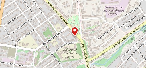 Кедровка, кафе на карте