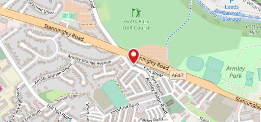 KFC Leeds - Gotts Park Stanningley Road на карте