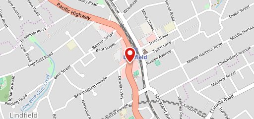 KFC Lindfield на карте