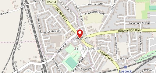 KFC Preston - Leyland Road на карте