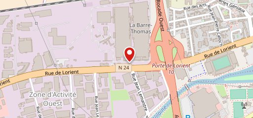 KFC Rennes Route de Lorient на карте