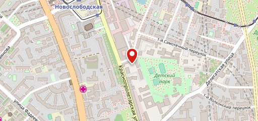 ХИНКАЛЬНАЯ НА НОВОСЛАБОДСКАЯ на карте