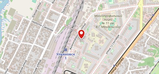 Хлебный киоск у старого вокзала на карте