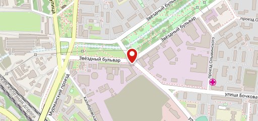 Звездный на карте
