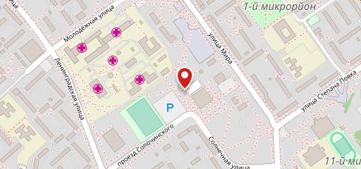Киоск быстрого питания на карте