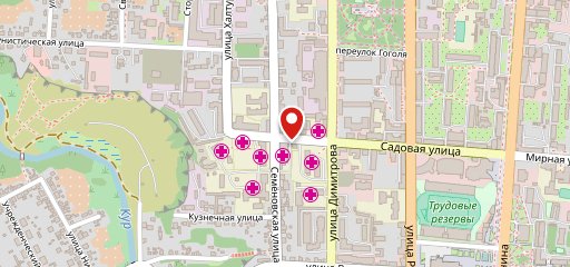 Киоск быстрого питания на карте