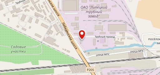 Киоск быстрого питания на карте