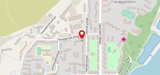 Киоск фастфудной продукции на карте