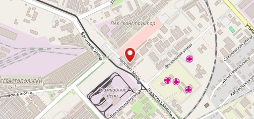 Киоск фастфудной продукции на карте