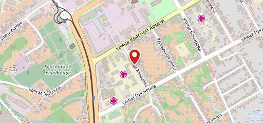 Киоск фастфудной продукции на карте