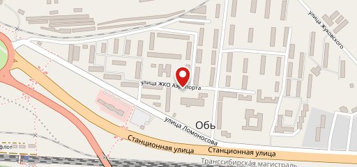 Киоск фастфудной продукции в Оби на карте