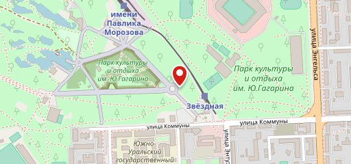 Кофе в парке на карте