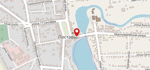 Кофейня в Поставах на карте