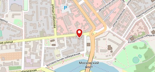 Кофейня в рождественском на карте