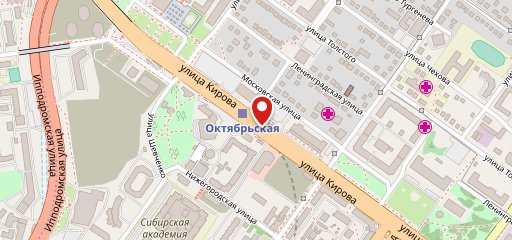 Кофийshop м.Октябрьская на карте