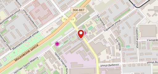 Скалка на карте