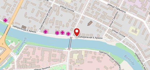 Красный мост на карте