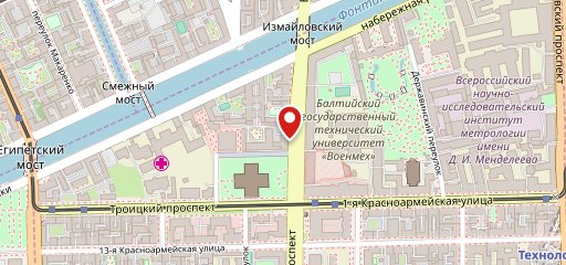 Красный фонарь на карте