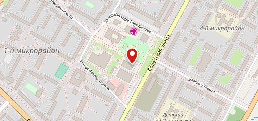 Красный фургон на карте
