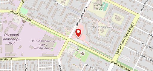 Красный пищевик на карте