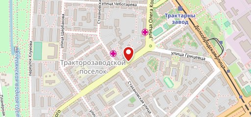 Красный пищевик на карте