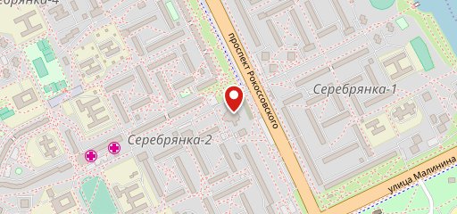 Красный пищевик на карте