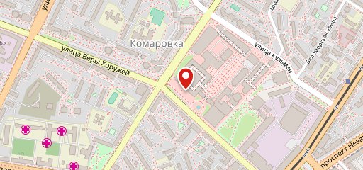 Красный пищевик на карте