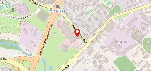 Красный пищевик на карте