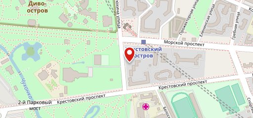 Крестовский на карте
