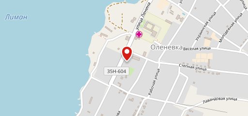 Крым Оленевка на карте