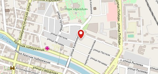 Кухня с акцентом на карте