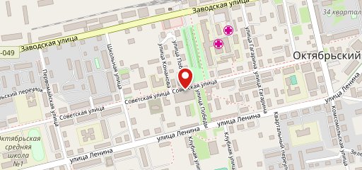 Кулинария на Советской на карте