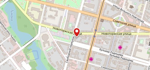 Пекарня на Новоторжской на карте
