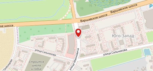 Кусочек пиццы на карте