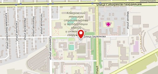 Столовая Кемеровского коммунально-строительного техникума имени В. И. Заузелкова на карте