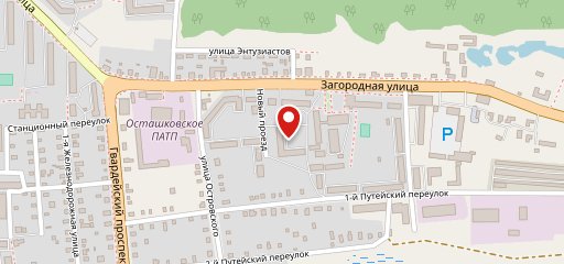 Лазурное на карте