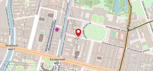 Арт-кафе Подвал Бродячей Собаки на карте