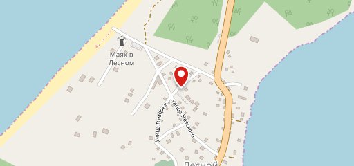 Лес на косе на карте