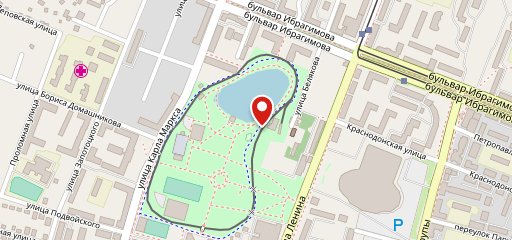 Летнее кафе у Солдатского озера на карте