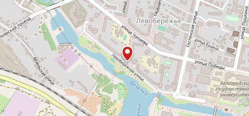 Левый берег на карте