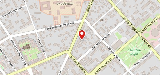 Ложка на карте