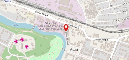 Луч на карте