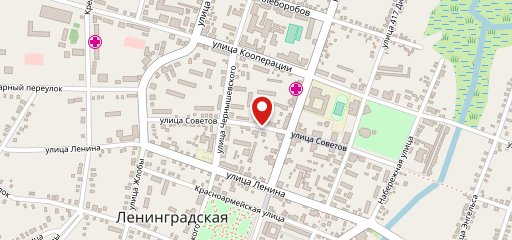Луч на карте