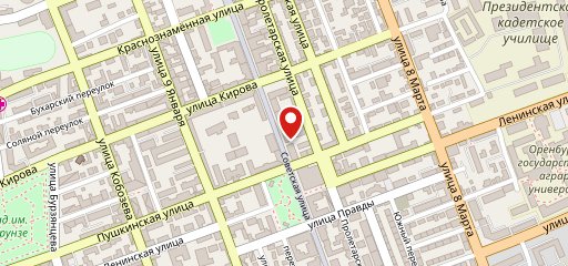 Столовая на Советской на карте