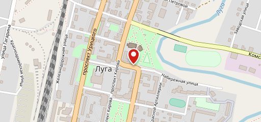 Луга на карте