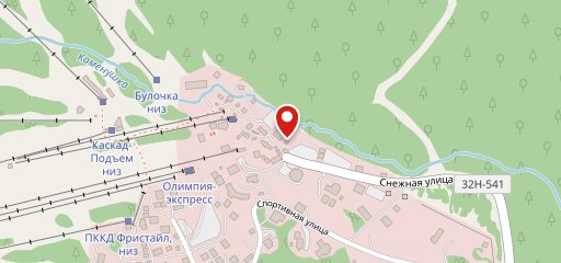 Снежный на карте