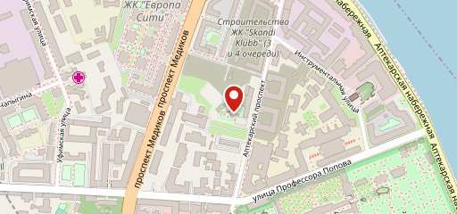Лужайка на карте