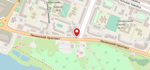 Настоящая на карте