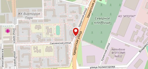 Малахит, кафе на карте